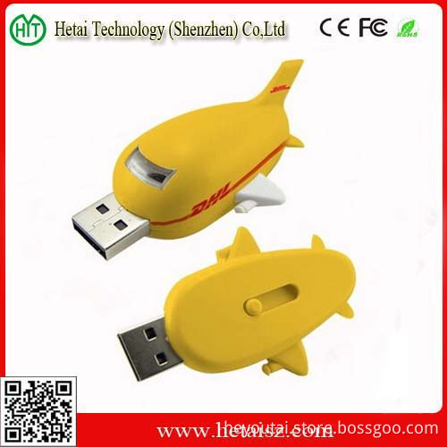 Plastic 64GB Airplane USB Flash Memory